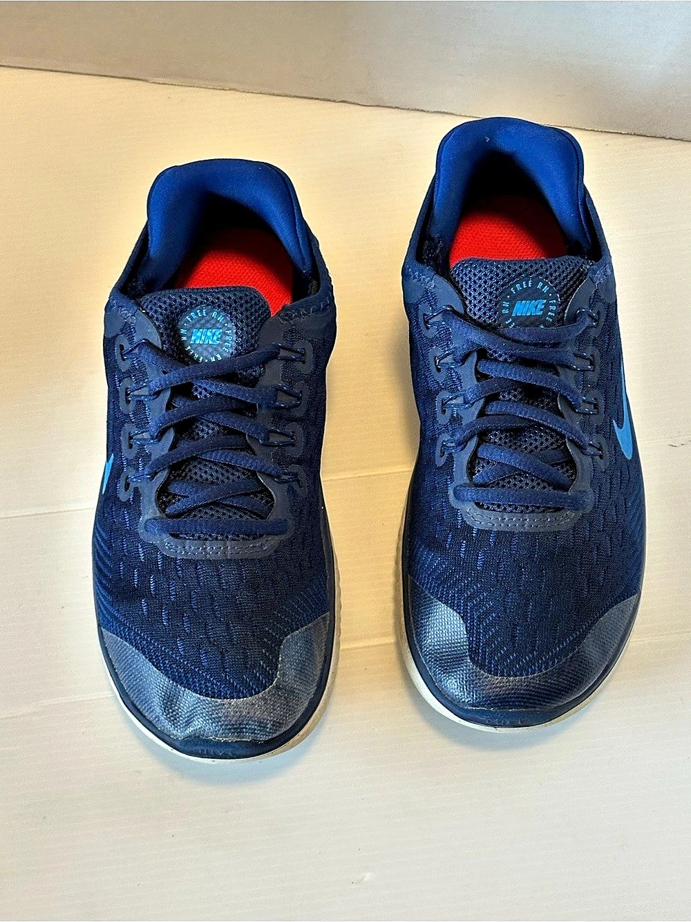 Nike Free RN Athletic Shoes Blue & Black US 4.5Y
